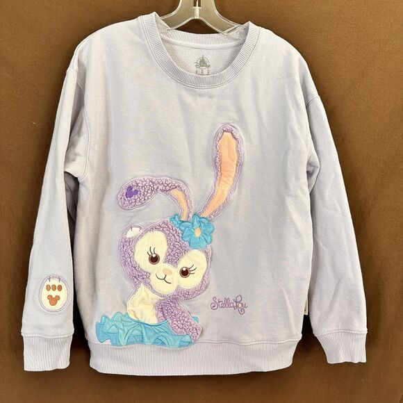 Shanghai Disney Stella Lou Sweater Sweatshirt Size S Duffy Bear Rabbit - Picture 1 of 10